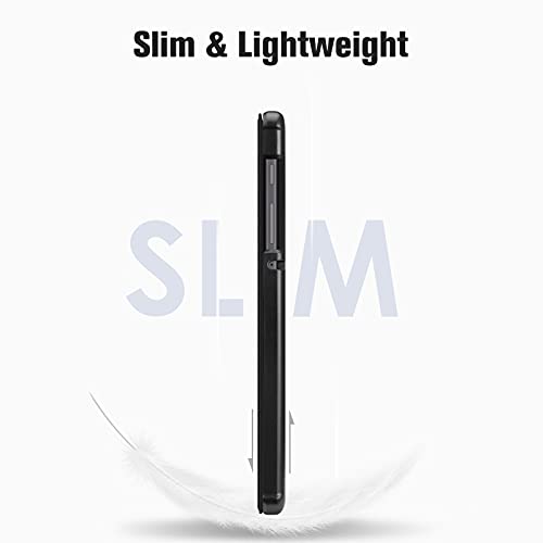 Fintie Slim Case for Samsung Galaxy Tab A7 Lite 8.7 inch 2021 Model (SM-T220/T225/T227), Ultra Thin Lightweight Hard Back Shell Tri-Fold Stand Cover, Black