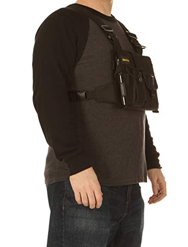 Gig Gear Two Hand Touch Tablet Chest Harnesss. Compatible with iPad/Galaxy/Surface - Rugged, Heavy Duty, Durable Case and Chest Pack (Devices Up to 10.2 Inch)