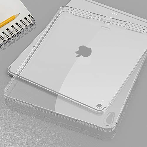 HBorna Silikon Hülle für 10.9" iPad Air 4th Generation (2020), Ultradünne Klare Weiche TPU Cover für das iPad Air 4 10.9 Zoll (Modell: A2324/ A2072), Transparent