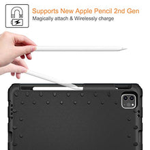 Laden Sie das Bild in den Galerie-Viewer, Fintie Case for iPad Air 4th Generation 10.9" 2020, iPad Pro 11-inch (3rd generation) 2021 / iPad Pro 11 2020 & 2018 - Kiddie Lightweight Shockproof Kids Friendly Stand Cover, Pencil Holder, Black