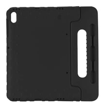 Laden Sie das Bild in den Galerie-Viewer, Die Schutzhülle für Kinder ist geeignet für Samsung Galaxy Tab S7 + Plus T970 / T975 Schutzhülle für Tablet, leicht, EVA, stoßabsorbierend und mit Griff (schwarz)