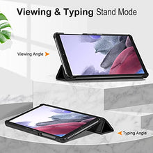 Laden Sie das Bild in den Galerie-Viewer, Fintie Slim Case for Samsung Galaxy Tab A7 Lite 8.7 inch 2021 Model (SM-T220/T225/T227), Ultra Thin Lightweight Hard Back Shell Tri-Fold Stand Cover, Black