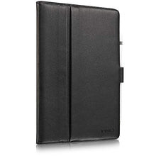 Laden Sie das Bild in den Galerie-Viewer, KAVAJ Lederhülle London geeignet für Apple iPad 8 iPad 7 2020/2019 10.2" Hülle Cover Schwarz aus echtem Leder mit Stifthalter. Dünnes Echtleder Smart Case Schutzhülle Tasche