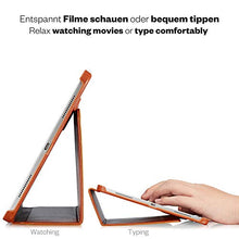 Laden Sie das Bild in den Galerie-Viewer, KAVAJ Lederhülle Berlin geeignet für Apple iPad Air 4 10.9" 2020 Hülle Echtleder Case Cognac-Braun aus echtem Leder mit Stand und Auto Schlaf/Aufwachen Funktion. Dünnes Smart-Cover Schutzhülle