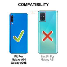 Laden Sie das Bild in den Galerie-Viewer, HOOMIL Handyhülle für Samsung Galaxy A50 Hülle, Samsung Galaxy A30s Hülle, Premium Leder Flip Schutzhülle für Samsung Galaxy A50/A30s Tasche, Schwarz