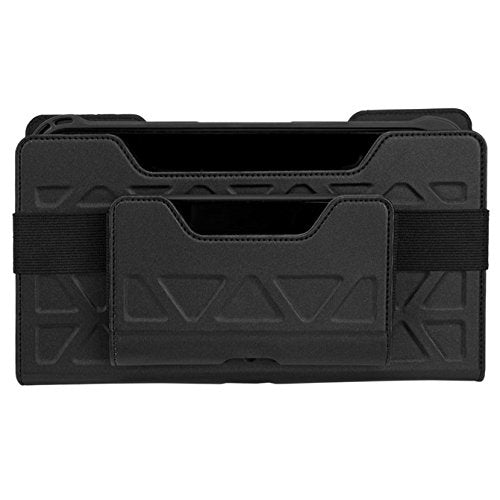 Targus Field-Ready Universal-Holster mit schmaler und sicherer Passform, elastische Seiten, um 360 Grad drehbarer Gürtelclip für Tablets und Mobiltelefone, Querformat (THZ712GLZ)