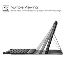 Laden Sie das Bild in den Galerie-Viewer, Fintie Tastatur Hülle für Lenovo Tab M10 FHD Plus/Smart Tab M10 FHD Plus 10.3 Zoll TB-X606, Slim Schutzhülle mit magnetisch Abnehmbarer Deutsches QWERTZ Bluetooth Keyboard, Schwarz
