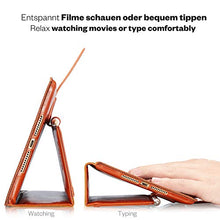 Laden Sie das Bild in den Galerie-Viewer, KAVAJ Lederhülle London geeignet für Apple iPad Mini 5 (2019) & 4 Hülle Echtleder Case Cognac-Braun aus echtem Leder mit Stand und Auto Schlaf/Aufwachen Funktion. Dünnes Smart-Cover Schutzhülle