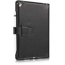 Laden Sie das Bild in den Galerie-Viewer, KAVAJ Lederhülle London geeignet für Apple iPad 8 iPad 7 2020/2019 10.2" Hülle Cover Schwarz aus echtem Leder mit Stifthalter. Dünnes Echtleder Smart Case Schutzhülle Tasche