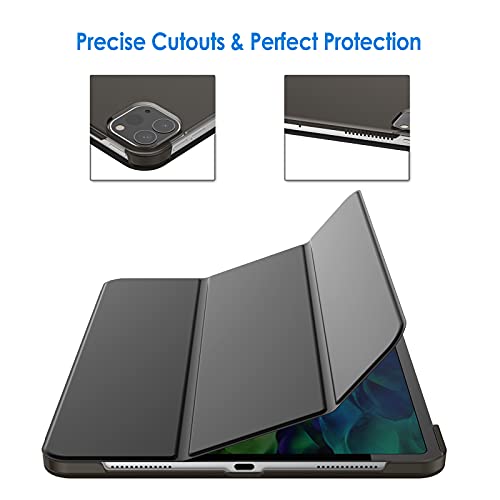 JETech Hülle Kompatibel iPad Pro 11 Zoll, Modelle 2021/2020, Kompatibel mit Pencil, Intelligent Abdeckung Schlafen/Wachen, Schwarz