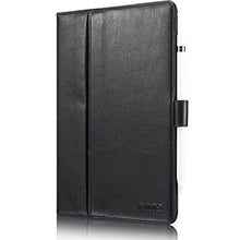 Laden Sie das Bild in den Galerie-Viewer, KAVAJ Lederhülle London geeignet für Apple iPad 8 iPad 7 2020/2019 10.2" Hülle Cover Schwarz aus echtem Leder mit Stifthalter. Dünnes Echtleder Smart Case Schutzhülle Tasche