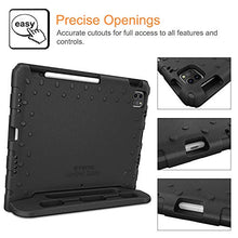Laden Sie das Bild in den Galerie-Viewer, Fintie Case for iPad Air 4th Generation 10.9" 2020, iPad Pro 11-inch (3rd generation) 2021 / iPad Pro 11 2020 & 2018 - Kiddie Lightweight Shockproof Kids Friendly Stand Cover, Pencil Holder, Black
