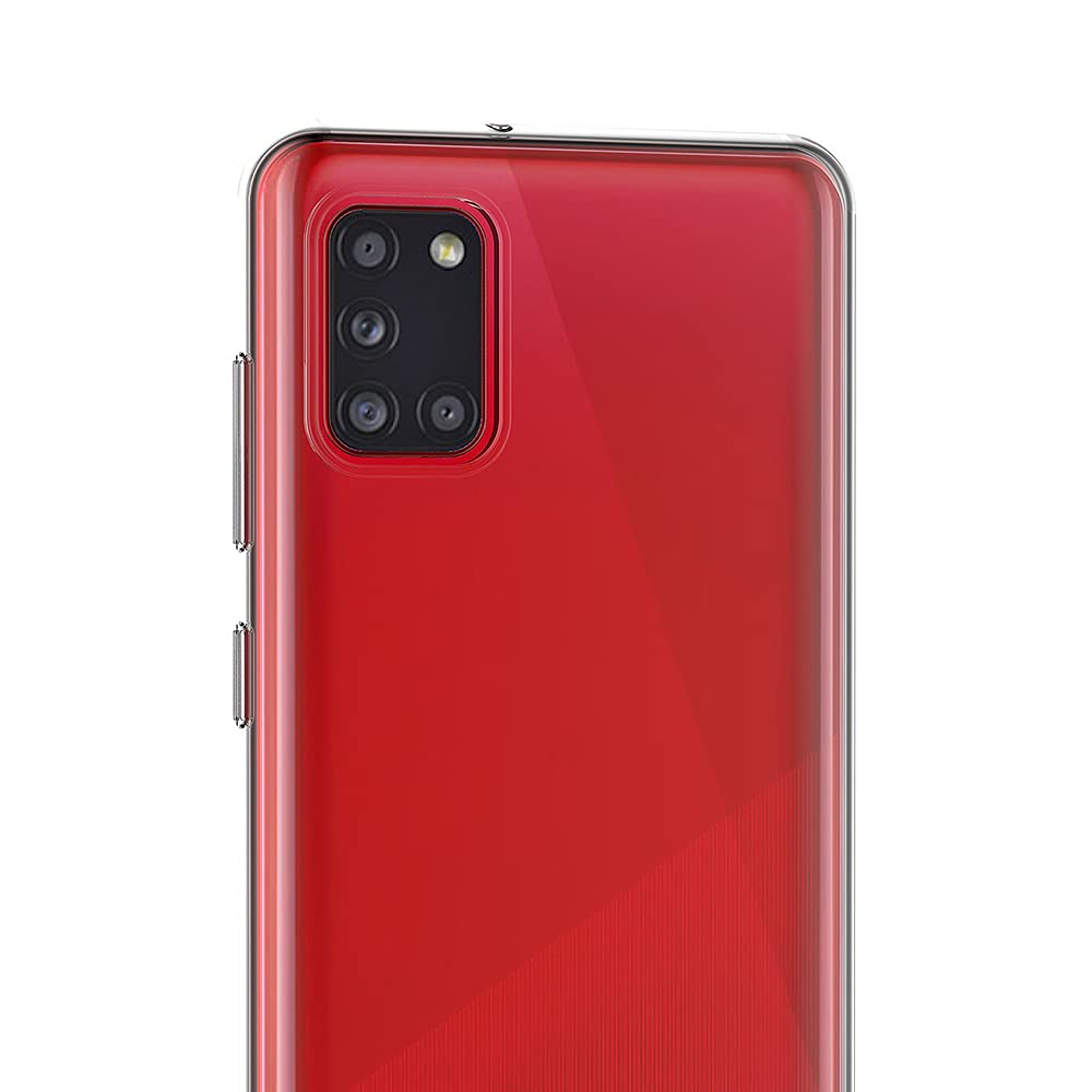 AICEK Hülle Compatible für Samsung Galaxy A31 Transparent Silikon Schutzhülle für Samsung A31 Case Clear Durchsichtige TPU Bumper Galaxy A31 Handyhülle (6,4 Zoll)