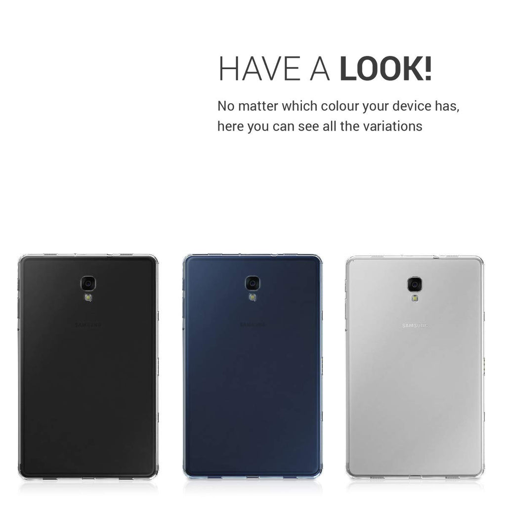 kwmobile Hülle kompatibel mit Samsung Galaxy Tab A 10.5 - Silikon Tablet Cover Case Schutzhülle Transparent