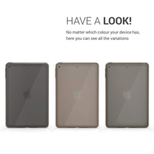 Laden Sie das Bild in den Galerie-Viewer, kwmobile Hülle kompatibel mit Apple iPad Mini 5 (2019) - Silikon Tablet Cover Case Schutzhülle Schwarz Transparent