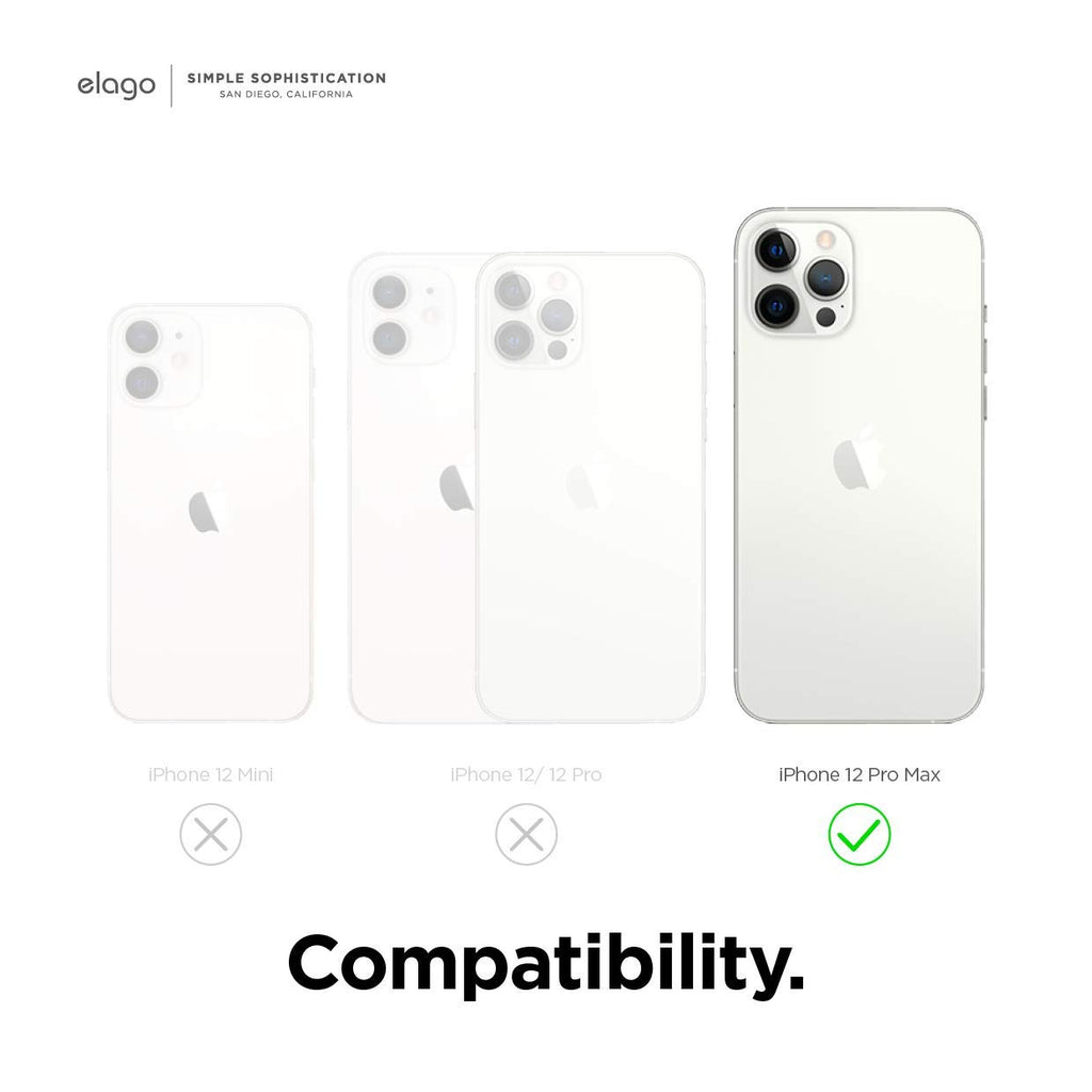 elago Liquid Silicone Case Kompatibel mit iPhone 12 Pro Max Hülle (6,7"), Hochwertiges Silikon, Rundumschutz Handyhülle : 3-Layer Struktur Schutzhülle (Schwarz)