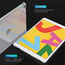 Laden Sie das Bild in den Galerie-Viewer, MoKo Hülle Kompatibel mit Neu iPad 8. Generation 10.2" 2020 / iPad 7. Generation 2019, Stoßfest Schutzhülle mit Verstärkt Ecken TPU Bumper Kratzfest Transparent Hart Rückseite Abdeckung - Transparent