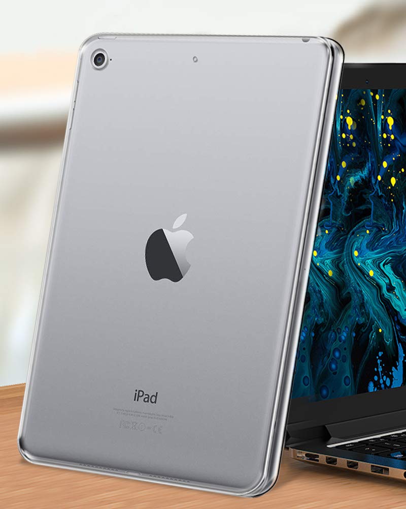 TOPACE Hülle für iPad Mini 5/iPad Mini 2019, Ultra Schlank TPU Hülle Schutzhülle Durchsichtig Klar Silikon transparent für iPad Mini 5 2019(Transparent)
