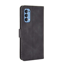 Laden Sie das Bild in den Galerie-Viewer, GOGME Leder Hülle für Oppo Reno 4 5G(Reno4 5G) Hülle, Premium PU/TPU Leder Folio Hülle Schutzhülle Handyhülle, Flip Case Klapphülle Lederhülle mit Standfunktion & Kartensteckplätzen, Schwarz