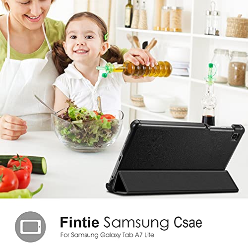 Fintie Slim Case for Samsung Galaxy Tab A7 Lite 8.7 inch 2021 Model (SM-T220/T225/T227), Ultra Thin Lightweight Hard Back Shell Tri-Fold Stand Cover, Black