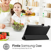 Laden Sie das Bild in den Galerie-Viewer, Fintie Slim Case for Samsung Galaxy Tab A7 Lite 8.7 inch 2021 Model (SM-T220/T225/T227), Ultra Thin Lightweight Hard Back Shell Tri-Fold Stand Cover, Black