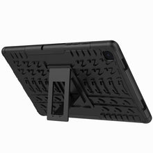Laden Sie das Bild in den Galerie-Viewer, HoYiXi Tablette Hülle für Samsung Galaxy Tab A7 10.4 2020 Stoßfeste Doppelte Schutzhülle mit Ständer Anti-Drop Cover Case für Samsung Galaxy Tab A7 2020 T500/T505 - schwarz