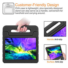 Laden Sie das Bild in den Galerie-Viewer, Fintie Case for iPad Air 4th Generation 10.9" 2020, iPad Pro 11-inch (3rd generation) 2021 / iPad Pro 11 2020 & 2018 - Kiddie Lightweight Shockproof Kids Friendly Stand Cover, Pencil Holder, Black