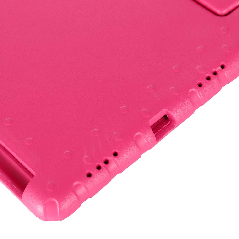 Kavon Kids Schutzhülle für iPad Pro 12,9 Zoll 2021/2020/2018, Griff umklappbar, stoßfest, leicht, EVA, für Kinder mit 12,9 Zoll (Rosa)