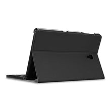Laden Sie das Bild in den Galerie-Viewer, Fintie Tastatur Hülle für Samsung Galaxy Tab A 10.5 SM-T590/T595 2018 Tablet-PC - Ultradünn leicht Schutzhülle mit magnetisch Abnehmbarer drahtloser Deutscher Bluetooth Tastatur, Schwarz