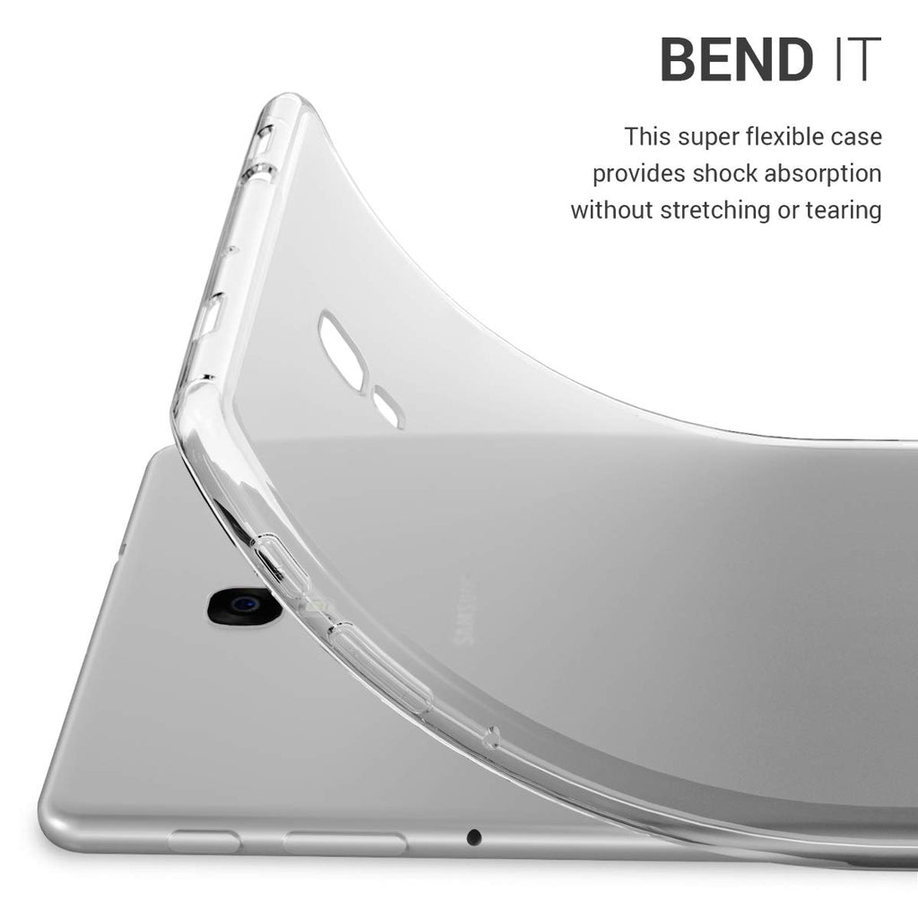 kwmobile Hülle kompatibel mit Samsung Galaxy Tab A 10.5 - Silikon Tablet Cover Case Schutzhülle Transparent