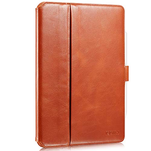 KAVAJ Lederhülle London geeignet für Apple iPad Pro 11" 2021/2020 Hülle Cover Cognac-Braun aus echtem Leder mit Stifthalter. Dünnes Echtleder Smart Case Schutzhülle Tasche