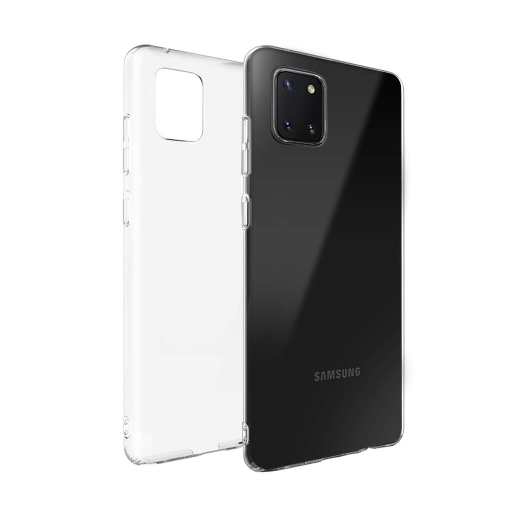 NEW'C Kompatibel mit Samsung Galaxy Note 10 Lite Hülle, Ultra transparent Silikon Gel TPU Soft Cover Case SchutzKratzfeste mit Schock Absorption und Anti Scratch