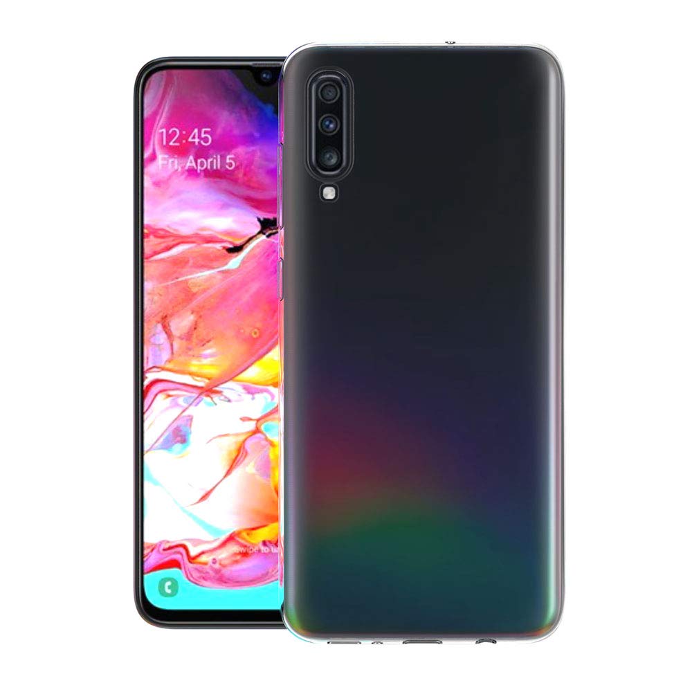AICEK Hülle Compatible für Samsung Galaxy A70 Transparent Silikon Schutzhülle für Samsung A70 Case Clear Durchsichtige TPU Bumper Galaxy A70 Handyhülle (6,7 Zoll)