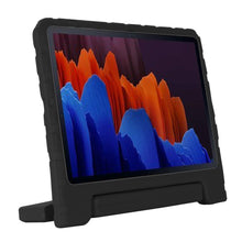 Laden Sie das Bild in den Galerie-Viewer, Die Schutzhülle für Kinder ist geeignet für Samsung Galaxy Tab S7 + Plus T970 / T975 Schutzhülle für Tablet, leicht, EVA, stoßabsorbierend und mit Griff (schwarz)