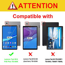 Laden Sie das Bild in den Galerie-Viewer, Fintie Tastatur Hülle für Lenovo Tab M10 FHD Plus/Smart Tab M10 FHD Plus 10.3 Zoll TB-X606, Slim Schutzhülle mit magnetisch Abnehmbarer Deutsches QWERTZ Bluetooth Keyboard, Schwarz