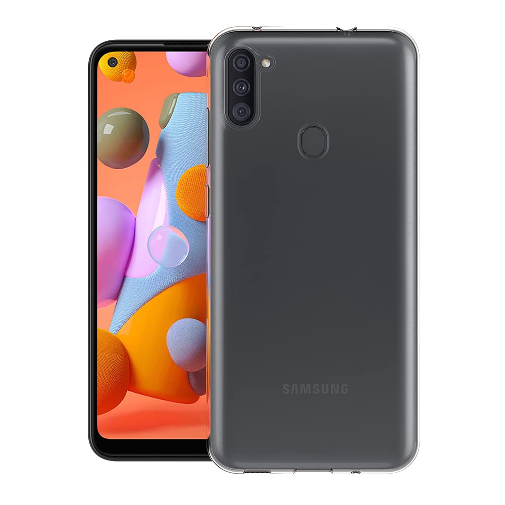 AICEK Hülle Compatible für Samsung Galaxy A11 / M11 Transparent Silikon Schutzhülle für Samsung Galaxy A11 Case Clear Durchsichtige TPU Bumper Samsung Galaxy M11 Handyhülle (6,4 Zoll)