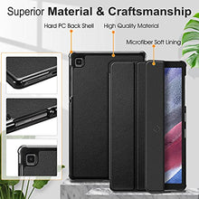Laden Sie das Bild in den Galerie-Viewer, Fintie Slim Case for Samsung Galaxy Tab A7 Lite 8.7 inch 2021 Model (SM-T220/T225/T227), Ultra Thin Lightweight Hard Back Shell Tri-Fold Stand Cover, Black