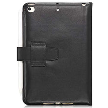 Laden Sie das Bild in den Galerie-Viewer, KAVAJ Lederhülle London geeignet für Apple iPad Mini 5 (2019) & 4 Hülle Echtleder Case Schwarz aus echtem Leder mit Stand und Auto Schlaf/Aufwachen Funktion. Dünnes Smart-Cover Schutzhülle