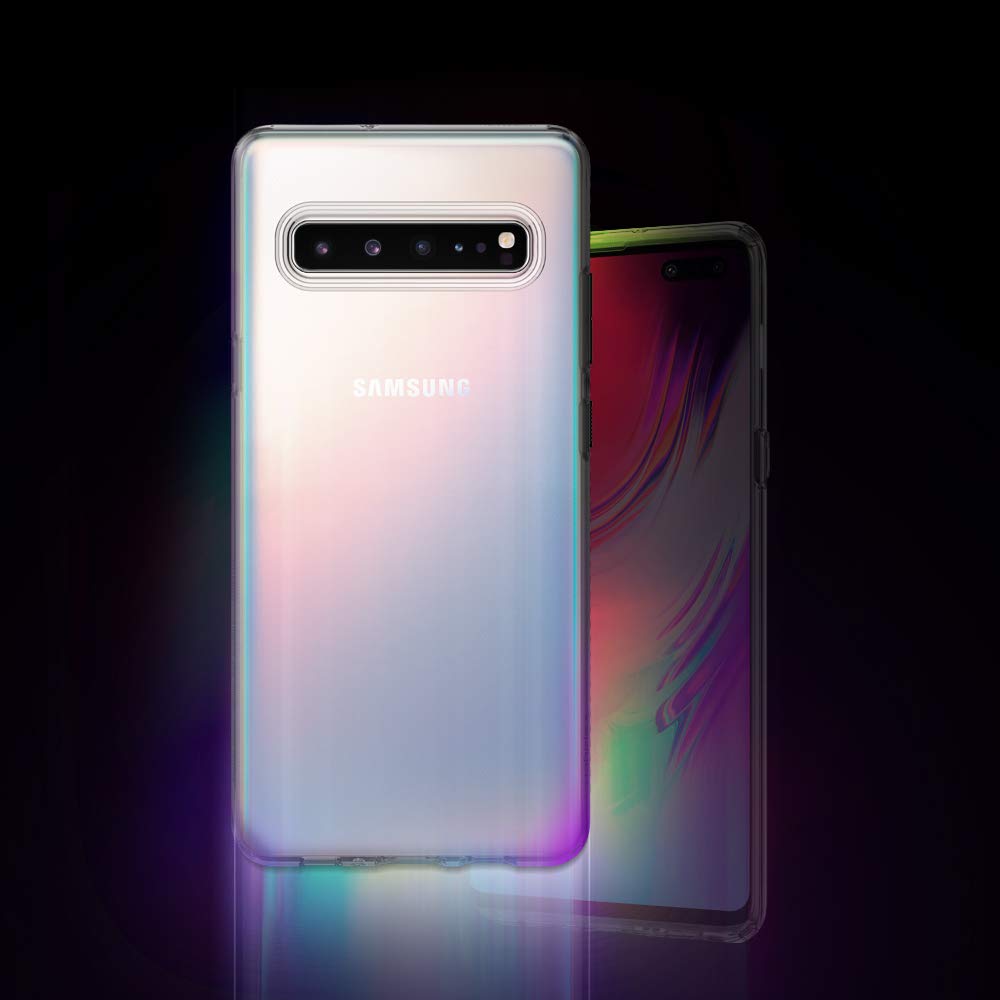 Spigen Liquid Crystal Hülle Kompatibel mit Samsung Galaxy S10 5G -Crystal Clear