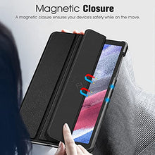 Laden Sie das Bild in den Galerie-Viewer, Fintie Slim Case for Samsung Galaxy Tab A7 Lite 8.7 inch 2021 Model (SM-T220/T225/T227), Ultra Thin Lightweight Hard Back Shell Tri-Fold Stand Cover, Black
