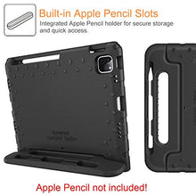 Laden Sie das Bild in den Galerie-Viewer, Fintie Case for iPad Air 4th Generation 10.9" 2020, iPad Pro 11-inch (3rd generation) 2021 / iPad Pro 11 2020 & 2018 - Kiddie Lightweight Shockproof Kids Friendly Stand Cover, Pencil Holder, Black