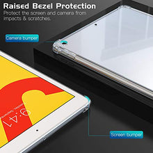 Laden Sie das Bild in den Galerie-Viewer, MoKo Hülle Kompatibel mit Neu iPad 8. Generation 10.2" 2020 / iPad 7. Generation 2019, Stoßfest Schutzhülle mit Verstärkt Ecken TPU Bumper Kratzfest Transparent Hart Rückseite Abdeckung - Transparent