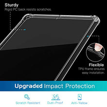Laden Sie das Bild in den Galerie-Viewer, MoKo Hülle Kompatibel mit Neu iPad 8. Generation 10.2" 2020 / iPad 7. Generation 2019, Stoßfest Schutzhülle mit Verstärkt Ecken TPU Bumper Kratzfest Transparent Hart Rückseite Abdeckung - Transparent
