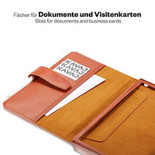 Laden Sie das Bild in den Galerie-Viewer, KAVAJ Lederhülle London geeignet für Apple iPad Mini 5 (2019) & 4 Hülle Echtleder Case Cognac-Braun aus echtem Leder mit Stand und Auto Schlaf/Aufwachen Funktion. Dünnes Smart-Cover Schutzhülle