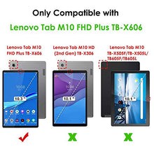 Laden Sie das Bild in den Galerie-Viewer, VOVIPO Ultra Schlank Slim Schutzhülle Hochwertiges PU mit Standfunktion Perfekt Geeignet für Lenovo Tab M10 FHD Plus (2nd Gen) 10.3 TB-X606F