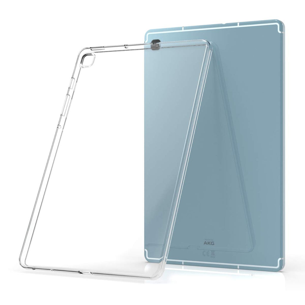 kwmobile Hülle kompatibel mit Samsung Galaxy Tab S6 Lite - Silikon Tablet Cover Case Schutzhülle Transparent