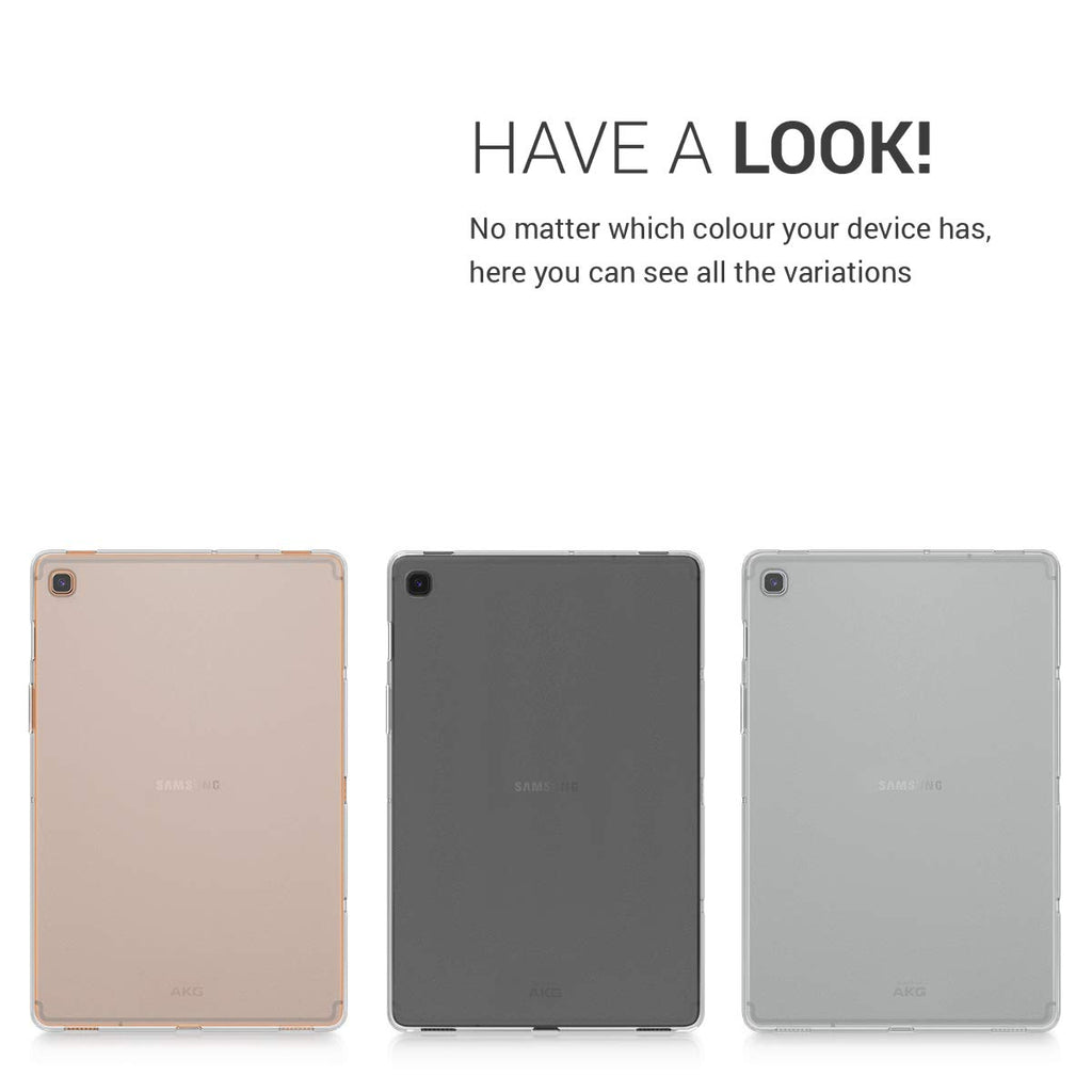 kwmobile Hülle kompatibel mit Samsung Galaxy Tab S5e - Silikon Tablet Cover Case Schutzhülle Matt Transparent