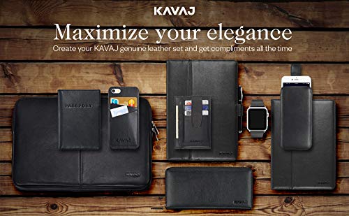 KAVAJ Lederhülle London geeignet für Apple iPad Mini 5 (2019) & 4 Hülle Echtleder Case Schwarz aus echtem Leder mit Stand und Auto Schlaf/Aufwachen Funktion. Dünnes Smart-Cover Schutzhülle