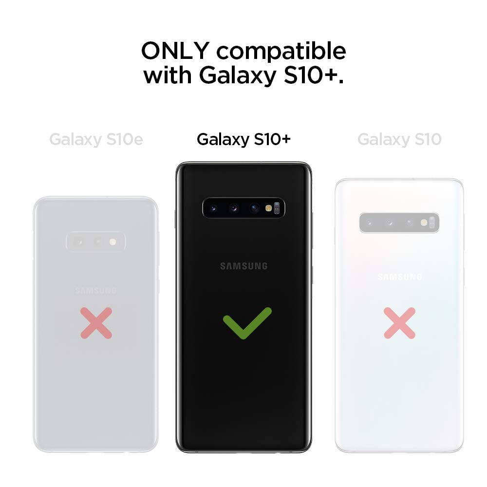 Spigen Liquid Crystal Hülle Kompatibel mit Samsung Galaxy S10 Plus -Crystal Clear