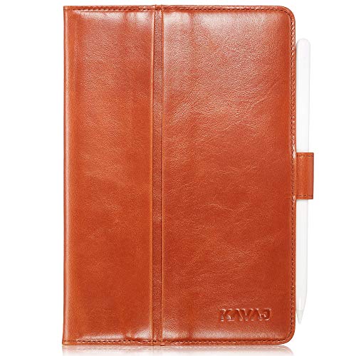 KAVAJ Lederhülle London geeignet für Apple iPad Mini 5 (2019) & 4 Hülle Echtleder Case Cognac-Braun aus echtem Leder mit Stand und Auto Schlaf/Aufwachen Funktion. Dünnes Smart-Cover Schutzhülle